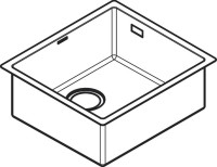 Vorschau: Hansgrohe Unterbauspüle Vorschau: Hansgrohe Unterbauspüle 450 S719-U450, 43426800