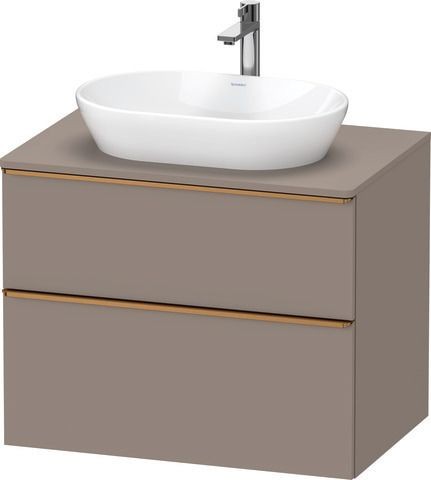 Duravit D-Neo Konsolenwaschtischunterbau wandhängend Basalt Matt 800x550x664 mm - DE4967004430000