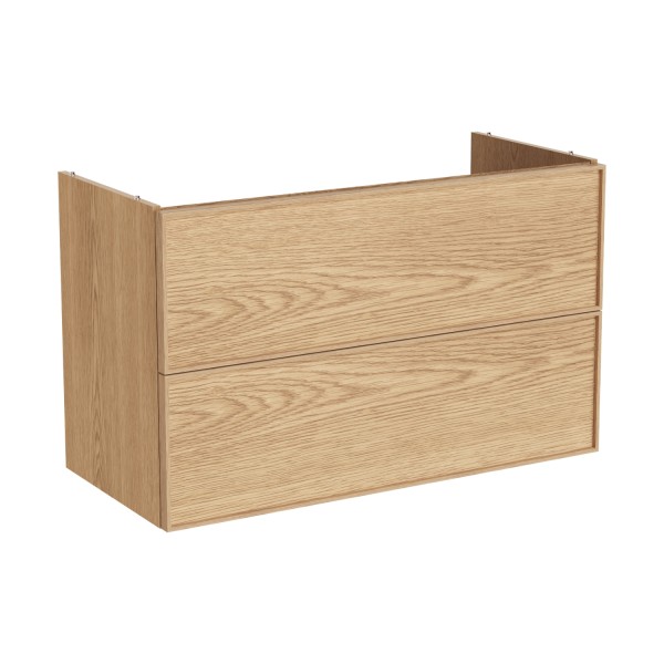VitrA New Metropole Edge Waschtischunterschrank mit 2 Vollauszügen 98 x 46 x 60 cm (BxTxH),67356