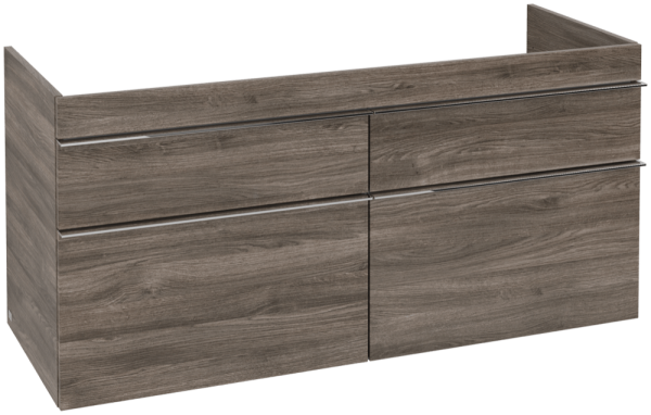 Villeroy & Boch Venticello Waschbeckenunterschrank, 4 Auszüge, 1253 x 590 x 477 mm, Stone Oak / Ston