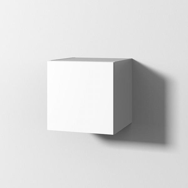 Sanipa Cubes Regalmodul mit 1 Tür, Weiß-Matt, CT12001