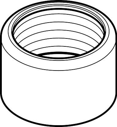 Hansgrohe Mutter Axor für Brausehalter chrom , 97584000