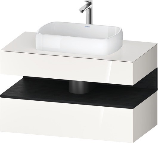 Duravit Qatego Konsolenwaschtischunterbau wandhängend Weiß Hochglanz 1000x550x600 mm - QA47310162200