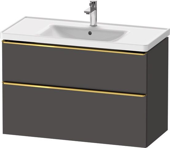 Duravit D-Neo Waschtischunterbau wandhängend Graphit Matt 984x452x625 mm - DE4356034490000