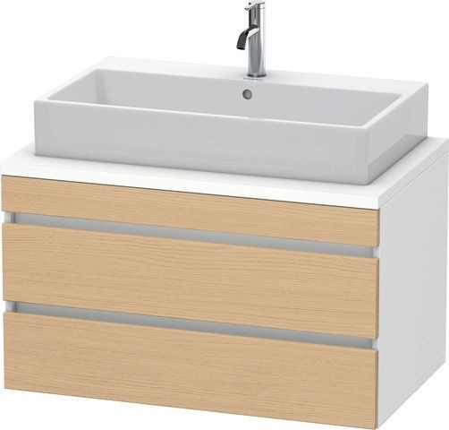 Duravit DuraStyle Konsolenwaschtischunterbau wandhängend Natur Eiche & Weiß Matt 900x548x512 mm - DS