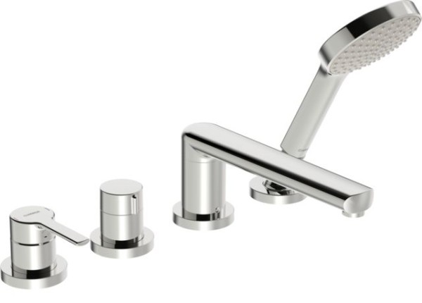 Hansa Wannenarmatur Unterputz HANSARONDA 0340 Ros. rund 3-strahlig 72 mm chr