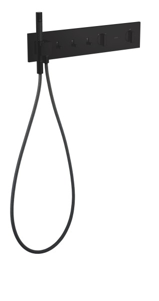Hansgrohe Thermostatmodul 540/110 Axor ShowerComposition 3 Verbraucher, mattschwarz, 12572670