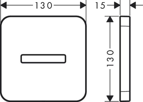 Hansgrohe Rosette softsquare für Axor Universal