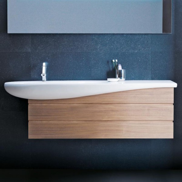 LAUFEN Waschtisch Il Bagno Alessi One 1600x500, weiß mit LCC , Ablage rechts, 81497.1, 8149714001041