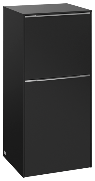 Villeroy & Boch Subway 3.0 Seitenschrank, 1 Auszug, 1 Tür, 400 x 860 x 346,5 mm, Volcano Black / Vol