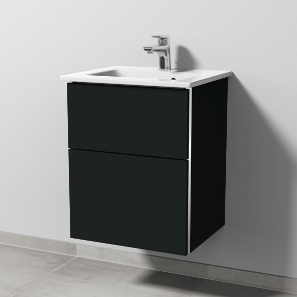 Sanipa 3way Keramik-Set Keramik-Waschtisch und Unterbau (BP320)