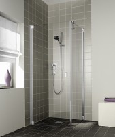 Vorschau: Kermi Pendeltür Raya 1KR Vorschau: Kermi Pendeltür Raya 1KR 1030x2000, silber hochglanz, ESG Opaco mit KermiClean, RA1KR