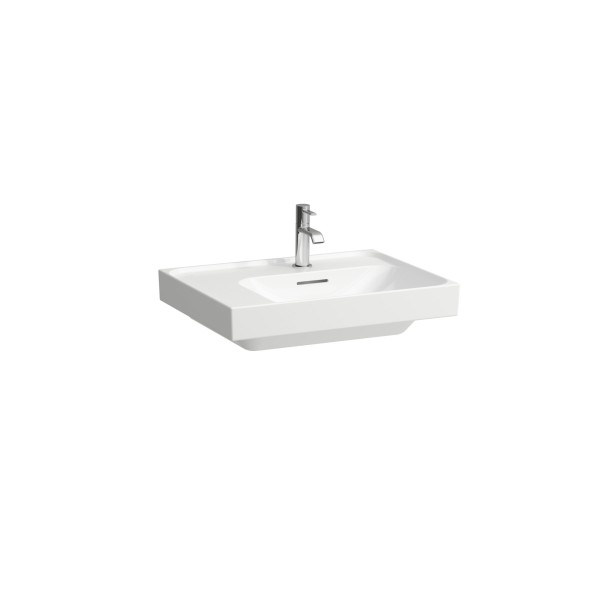 LAUFEN Aufsatz-Waschtisch MEDA 460x600x160 Ablage links 3 Hl. o.Ül. LCC weiß, H8181124001581