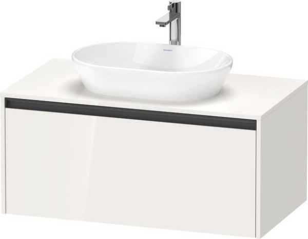 Duravit Ketho.2 Konsolenwaschtischunterbau wandhängend Weiß Hochglanz 1000x550x459 mm - K24886022220