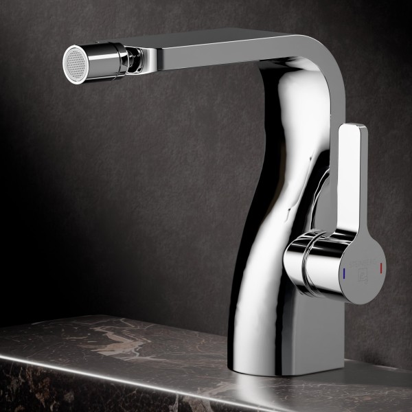 Steinberg Serie 230 Bidetarmatur, mit Ablaufgarnitur, chrom, 230.1300