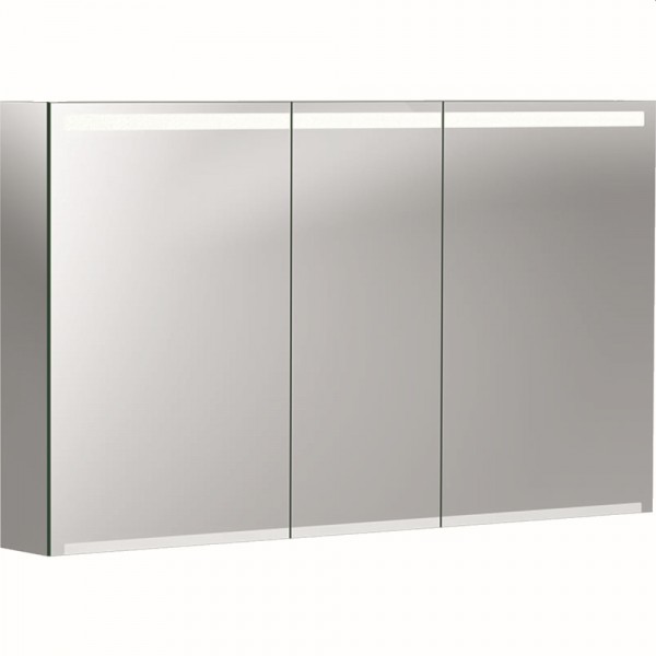 Geberit Option Spiegelschrank mit Beleuchtung drei Türen, 120x70x15cm, 500207001