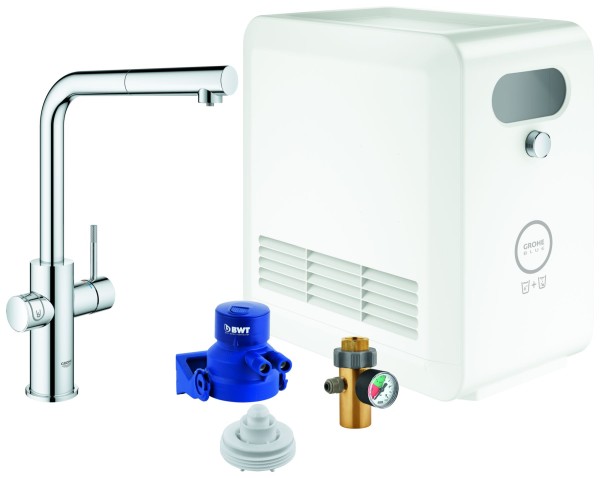 GROHE Blue Professional StarterKit 31326 L-Auslauf azb. Bluetooth/WIFI chrom, 31326002