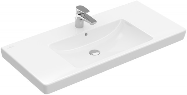 Villeroy & Boch Schrankwaschtisch Subway 2.0 7175 1000x470mm, 3 Hahnlöcher, mit Überlauf, geschliffe