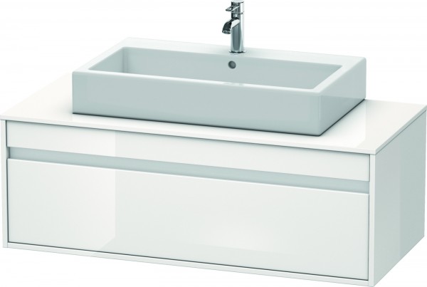 Duravit Ketho Konsolenwaschtischunterbau wandhängend Weiß Hochglanz 1200x550x426 mm - KT669602222