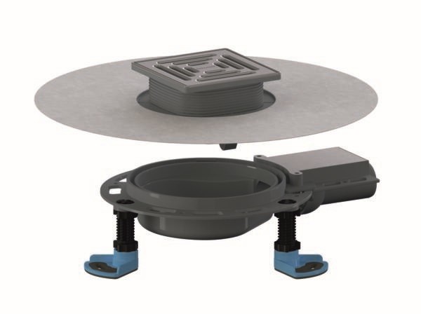 Dallmer Bodenablauf DallDrain Select Plan, DN 40, 120 x 120 mm, 517104