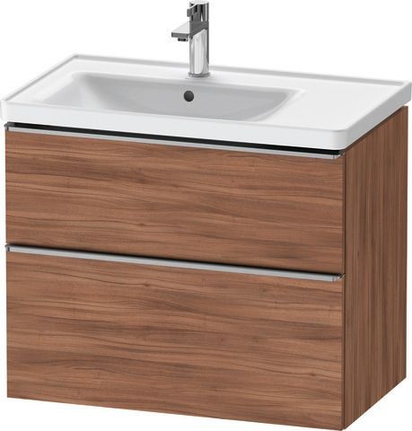 Duravit D-Neo Waschtischunterbau wandhängend Nussbaum Matt 784x452x625 mm - DE4357070790000