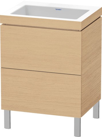 Duravit L-Cube c-bonded Set bodenstehend Natur Eiche Matt 600x480x698 mm - LC6936N3030