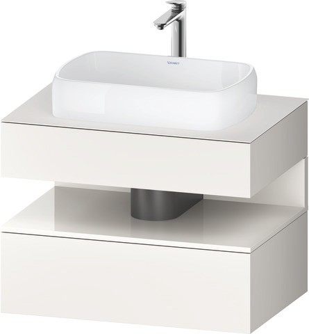 Duravit Qatego Konsolenwaschtischunterbau wandhängend Weiß Supermatt 800x550x600 mm - QA473002284001