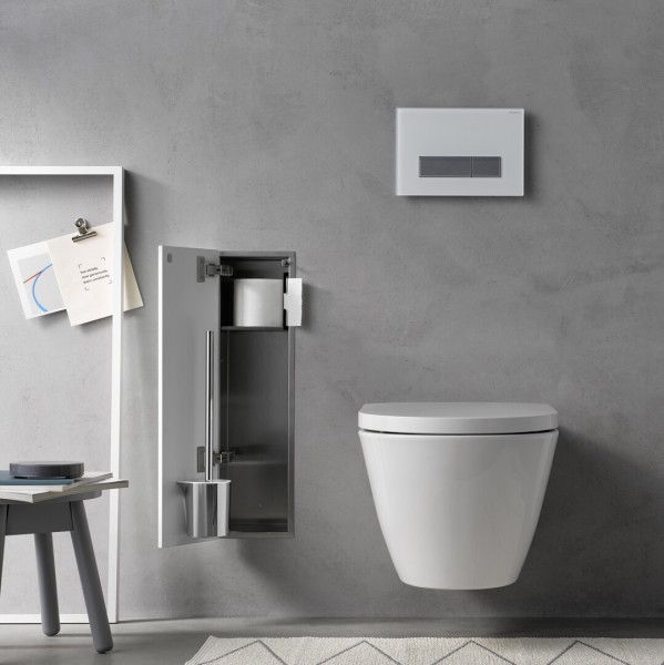 emco WC-Modul asis pure Türanschlag links, Unterputz, 1-türig 598mm, alpinweiss matt, 975551308