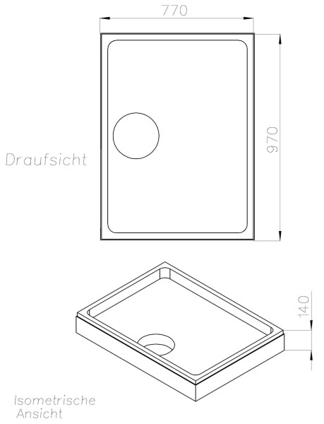 Neuesbad Wannenträger für Ideal Standard Ultra Flat 100x80x4,7