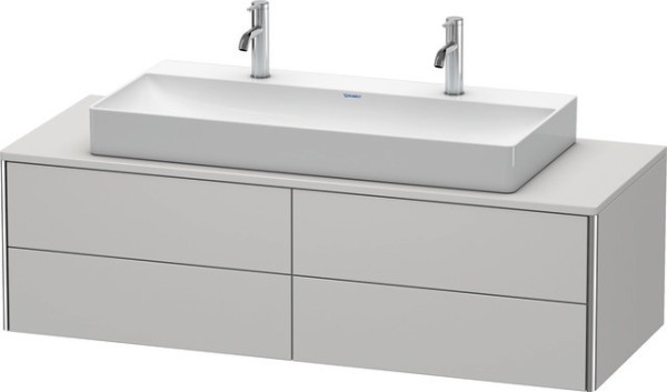Duravit XSquare Konsolenwaschtischunterbau wandhängend Nordic Weiß Seidenmatt 1400x548x400 mm - XS49