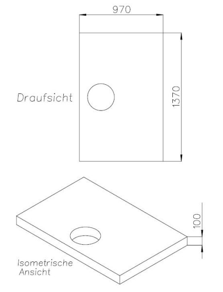 Neuesbad Wannenträger für Laufen Pro 140x100x3,2