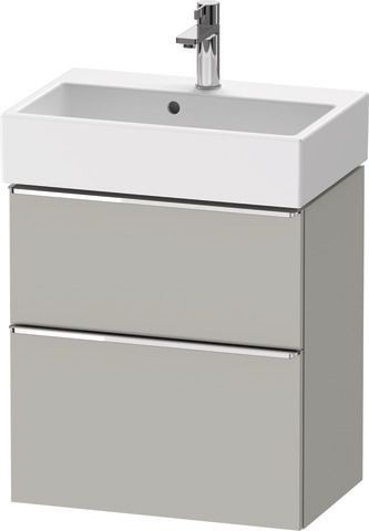 Duravit D-Neo Waschtischunterbau wandhängend Betongrau Matt 584x372x625 mm - DE4329010070000