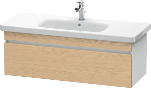 Duravit DuraStyle Waschtischunterbau wandhängend Natur Eiche & Weiß Matt 1130x448x398 mm - DS6395030