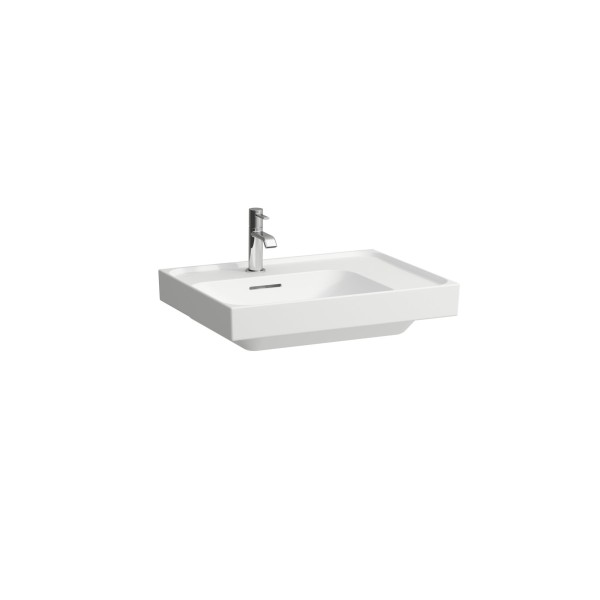 LAUFEN Aufsatz-Waschtisch MEDA 460x600x160 Ablage rechts 3 Hl. m.Ül. weiß matt, H8181117571081
