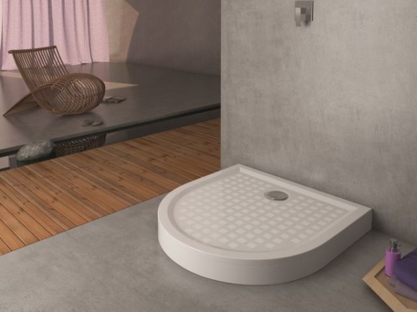 Hoesch Aluminiumschürze für Duschwanne Muna Vorwand Quadrat 900x900