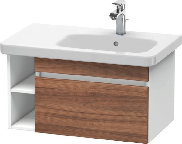 Duravit DuraStyle Waschtischunterbau wandhängend Nussbaum & Weiß Matt 730x448x398 mm - DS639307918