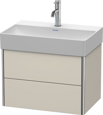 Duravit XSquare Waschtischunterbau wandhängend Taupe Supermatt 584x390x397 mm - XS416708383