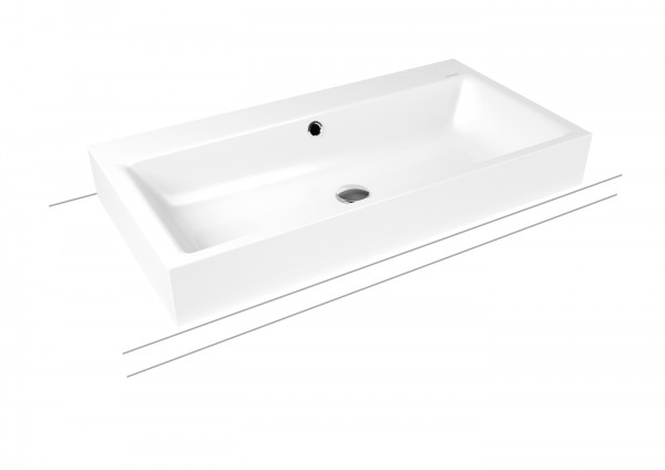 Kaldewei Aufsatzwaschtisch PURO Mod.3158, 900x460, alpinweiß matt,Perl-Effekt,AD