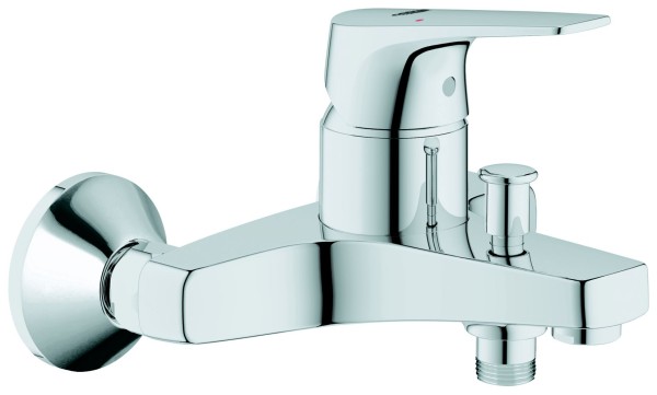 Grohe EH-Wannenbatterie BauFlow 23756 Wandmontage chrom, 23756000