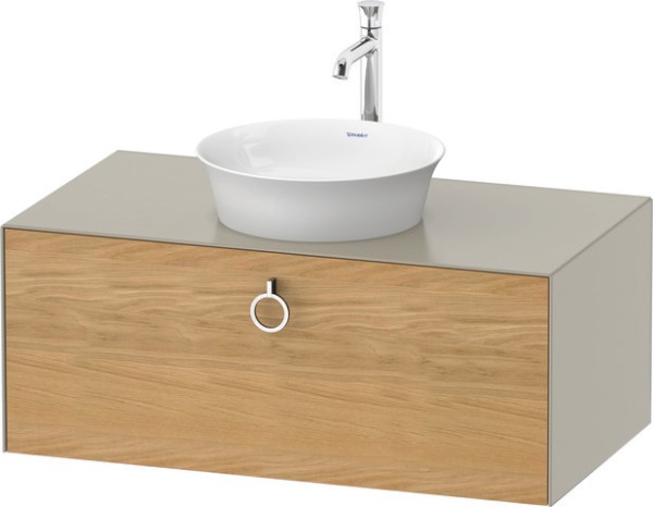 Duravit White Tulip Konsolenwaschtischunterbau wandhängend Natur Eiche & Taupe Matt & Seidenmatt 100