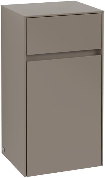 Villeroy & Boch Seitenschrank Collaro 404x748x349mm 1 Tür 1 Schublade A:li Volcano Black