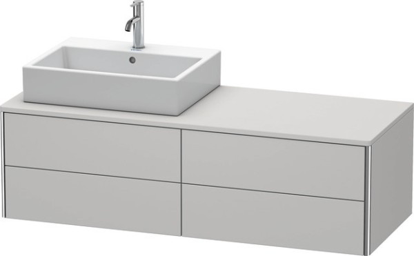 Duravit XSquare Konsolenwaschtischunterbau wandhängend Nordic Weiß Seidenmatt 1400x548x400 mm - XS49