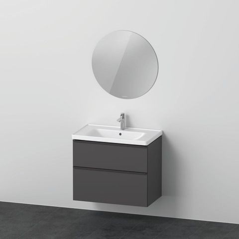 Duravit D-Neo Möbelwaschtisch mit Waschtischunterbau und Spiegel 800x480x2000 mm - DE011004949