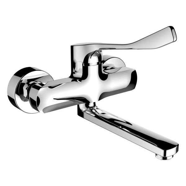 LAUFEN Einhebel-Wand-Waschtischmischer Citypro Liberty , Ausladung 225 mm Schwenkauslauf chrom
