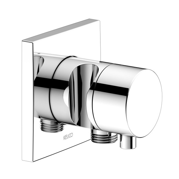 Keuco Absperrventil IXMO Comfort 59541, Schlauchanschl./Brauseh.,eckig,verchromt, 59541011202