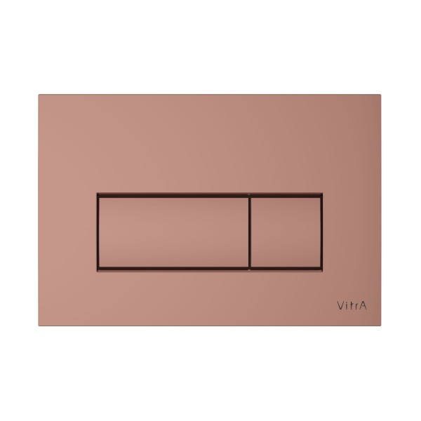 VitrA Root Square WC-Betätigungsplatte für 2?Mengen?Spülung Kupfer Soft,740-2340