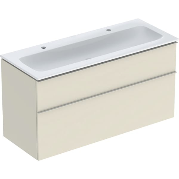 Geberit iCon Set Möbel-Waschtisch mit Unterschrank, 2 Schubladen