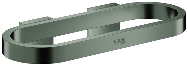 GROHE Handtuchring und Halter Selection 41035 hard graphite gebürstet, 41035AL0