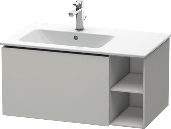 Duravit L-Cube Waschtischunterbau wandhängend Betongrau Matt 820x481x400 mm - LC619100707