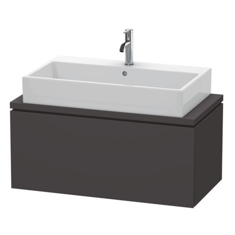Duravit L-Cube Konsolenwaschtischunterbau wandhängend Graphit Supermatt 920x477x400 mm - LC580308080